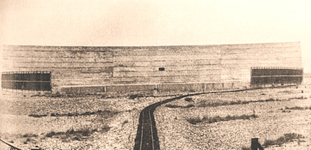 200ft Sound Mirror in 1934 showing the War Department Branch Line